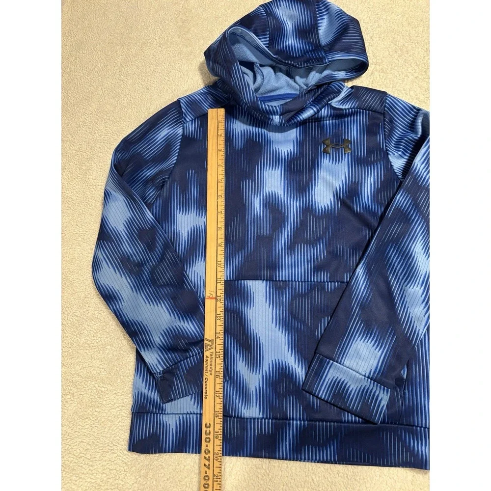 Under Armour Boys Youth Medium Long Sleeve Shirts Lot Of 2 Blue & Black